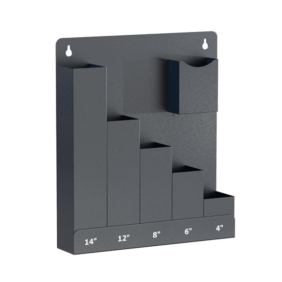 Immediate Cable Tie Planner Five Height Divisions Wall Mount Metal