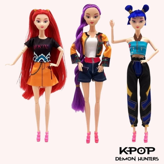 K-pop Toys,New 11.5'' Doll for Kids,Made to Move Doll,Great Gift Idea for Enthusiasts and Fans (D-3PCS)
