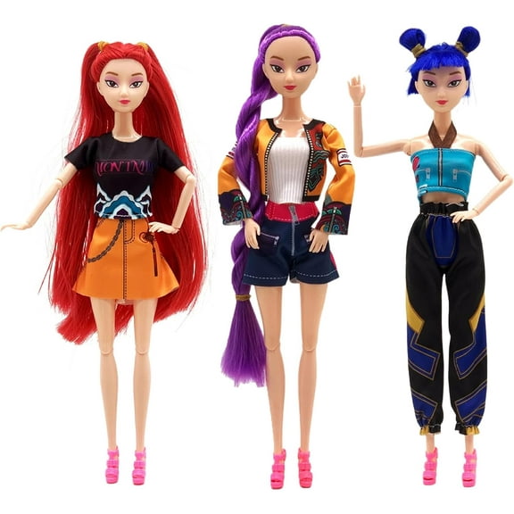 K-pop Toys,New 11.5'' Doll for Kids,Made to Move Doll,Great Gift Idea for Enthusiasts and Fans (D-3PCS)