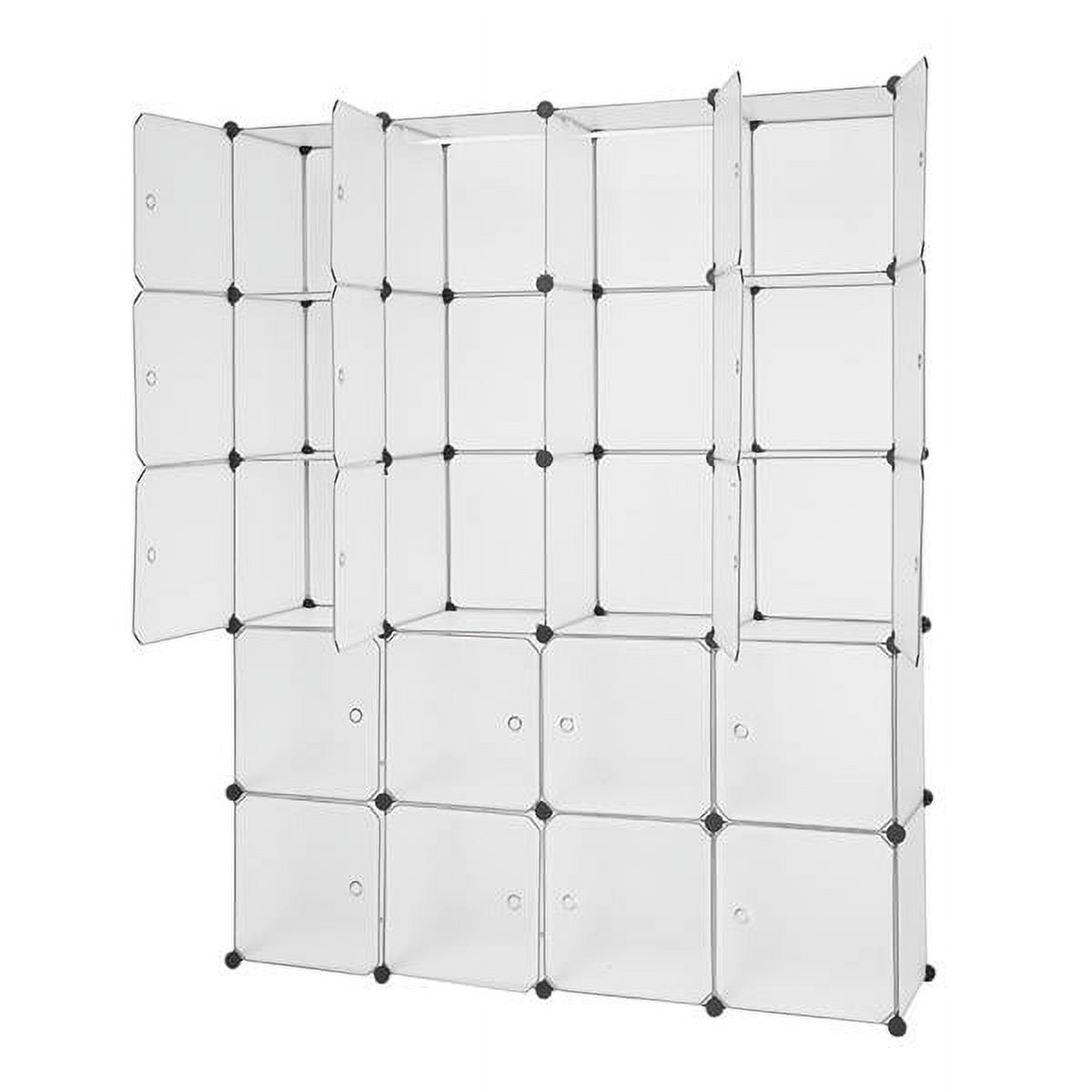 Immere 20 Storage Cube Organizer Plastic Cubby Shelving Drawer Unit