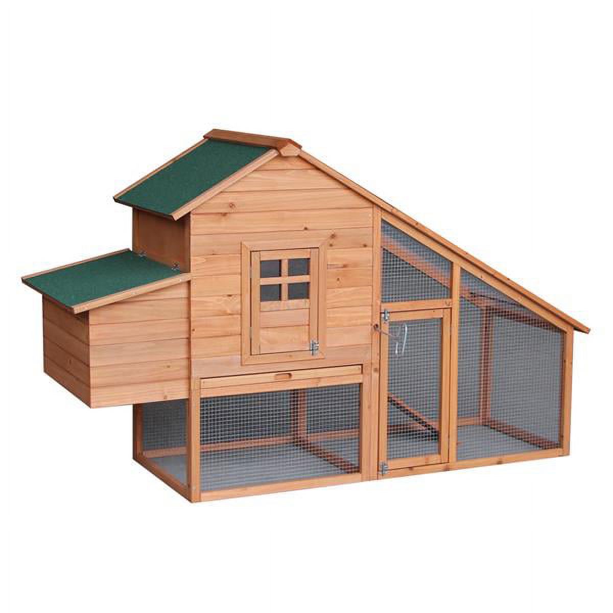 Immere 75‘ Wooden Chicken Coop Habitat, Hen Nest for Outdoors Indoor Roof Waterproof Bunny Hutch
