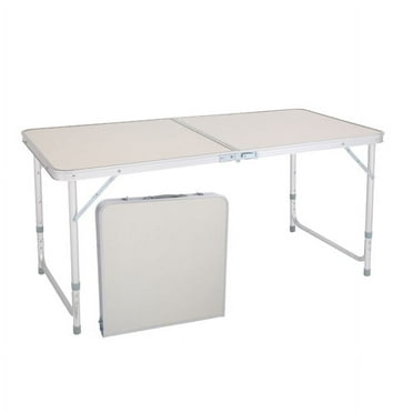 Immere Clearance 4 ft Portable Folding Table, White