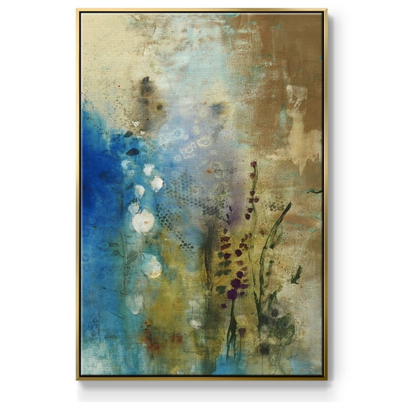 Immerge III Framed Premium Gallery Wrapped Canvas - Ready to Hang - 17 x 25 - Gold Floating Frame