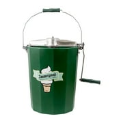 Immergood Amish Made Hand Crank Home Made Ice Cream Freezer Maker, 6 Quart