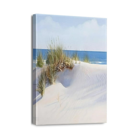 Immerse in the Beauty of Nature 12X16inch Beach Seascape Painting Premium Canvas Prints Ready to Hang. Perfect Wall Art for Living Room, Bedroom, Office & Home Décor Enthusiasts!