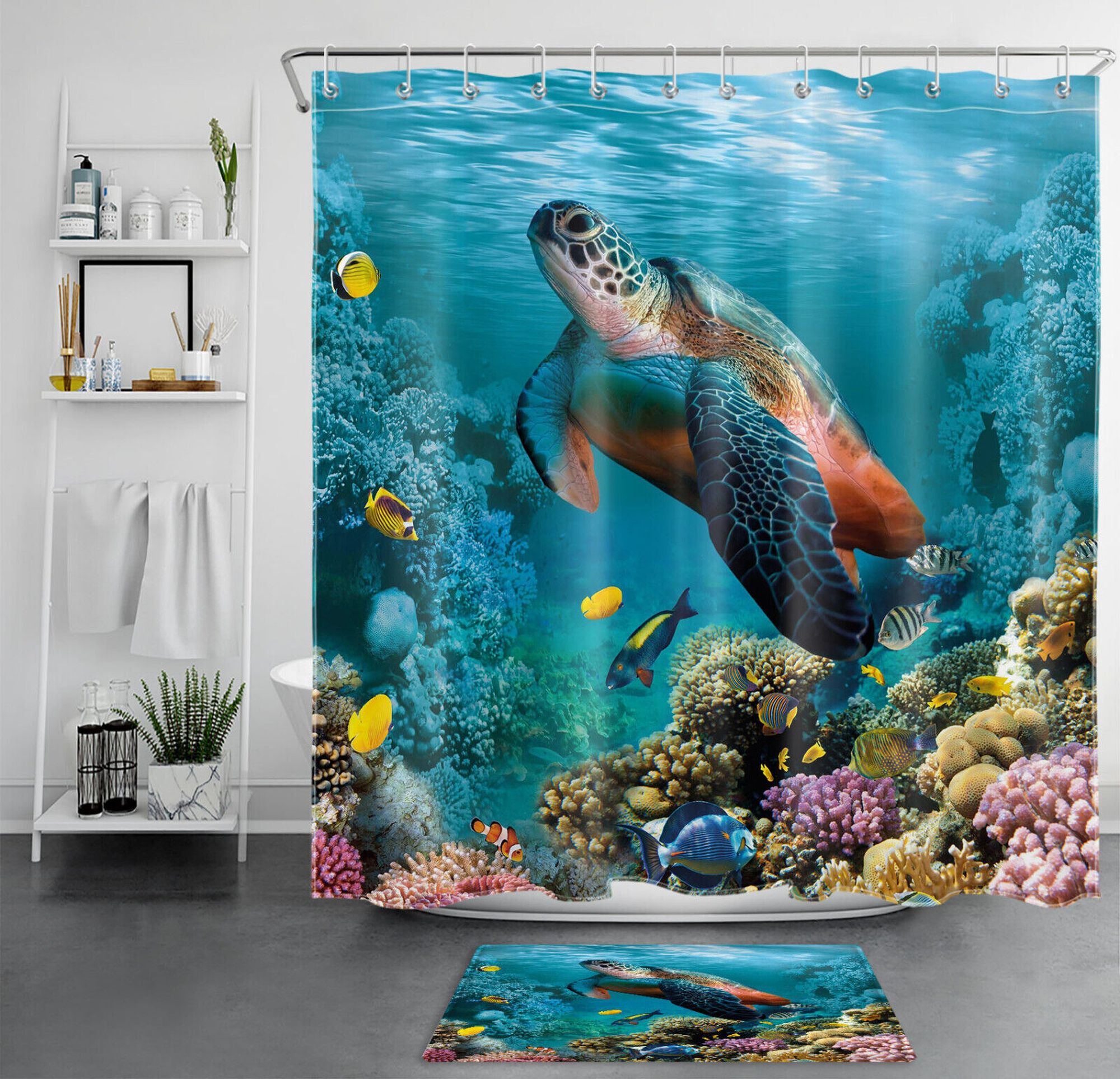 Immerse Yourself in Serenity: Dive into the Underwater Turtle and Coral 