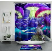 Immerse in Magic: Mushroom Shower Curtain - Create a Whimsical Bathroom Escape