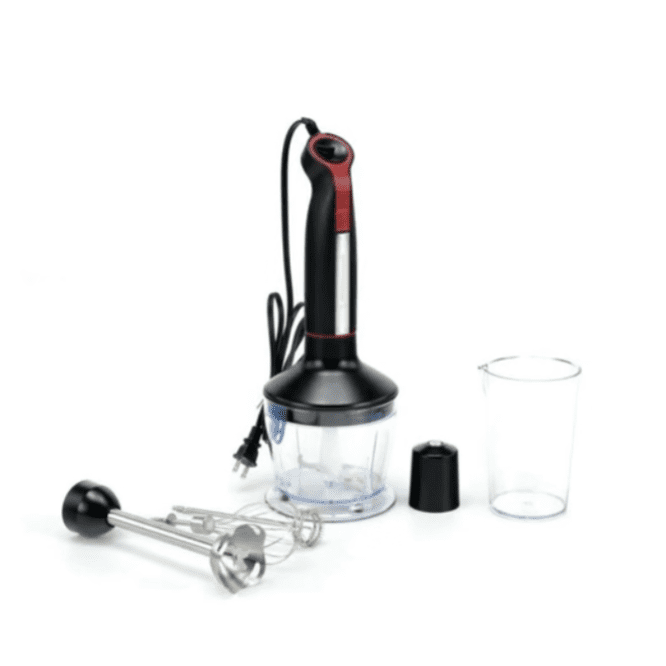 Immersion Blender, 1000W 20-Speed 5 in 1 Immersion Hand Blender with Turbo Mode, Scratch-Resistant Stick Blender for Baby Food Processor & Chopper (Black)