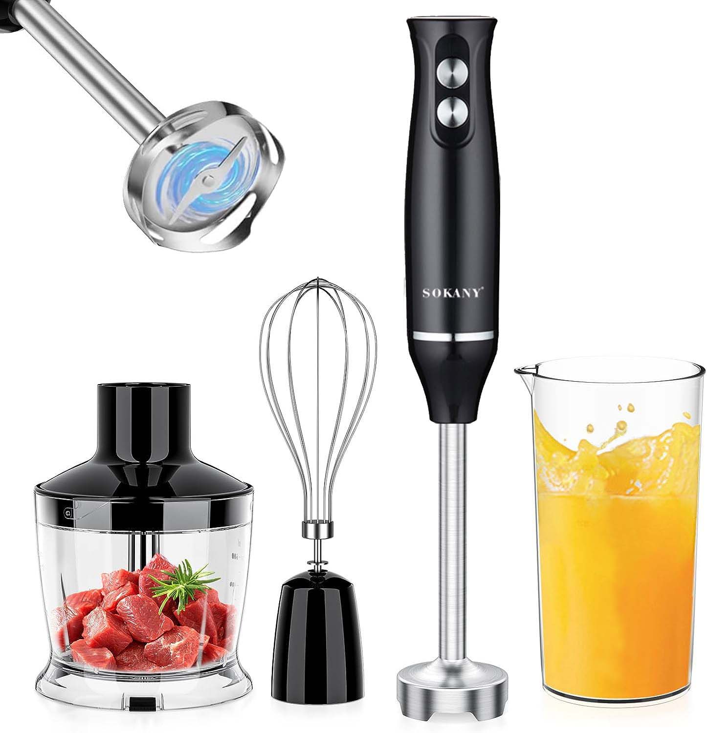 Better Chef Immersion Hand Blender IM801, 200 Watts