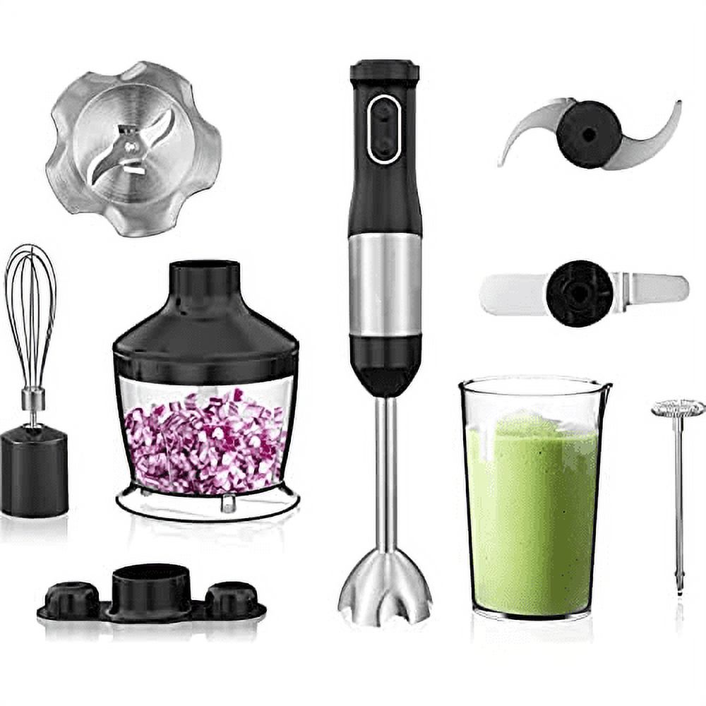 Immersion Blender,7 In 1 Hand Blender 800W 20 Speed Turbo Stick Blender