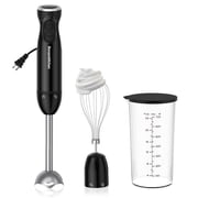 Bonsenkitchen 3 in 1 Immersion Blender with Egg Whisk & 700ml measuring cup, 12 Speed Hand Blender