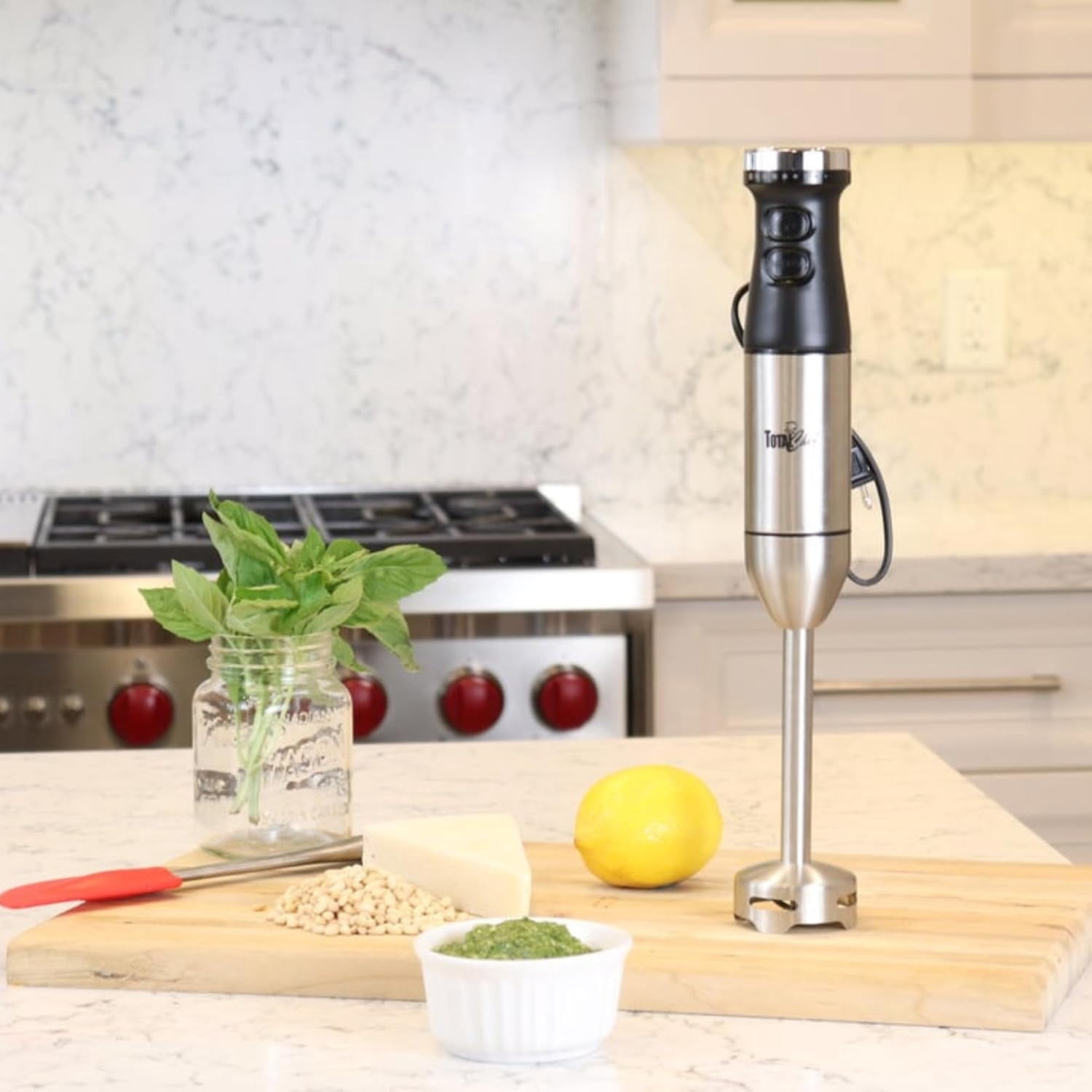 Immersion Blender - Electric Handheld Stick Mixer with Stainless Steel Shaft, Variable Speed for Smoothies, Soups, Milkshakes, Baby Food, Puree