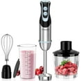 thumbnail image 1 of Immersion Blender Handheld, 4-in-1 S ainless S eel Hand Elec ric S ick Mixer wi h 12-Speeds & urbo Mode, Powerful 500W Emulsion Blender wi h Beaker, Chopper & Whisk, 1 of 4