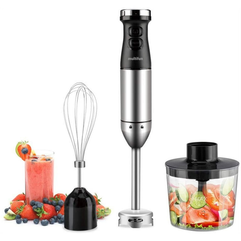 Braun 4-in-1 Immersion Hand Blender, Powerful 350W Stainless Steel Stick  Blender, Multi-Speed + 2-Cup Food Processor - AliExpress