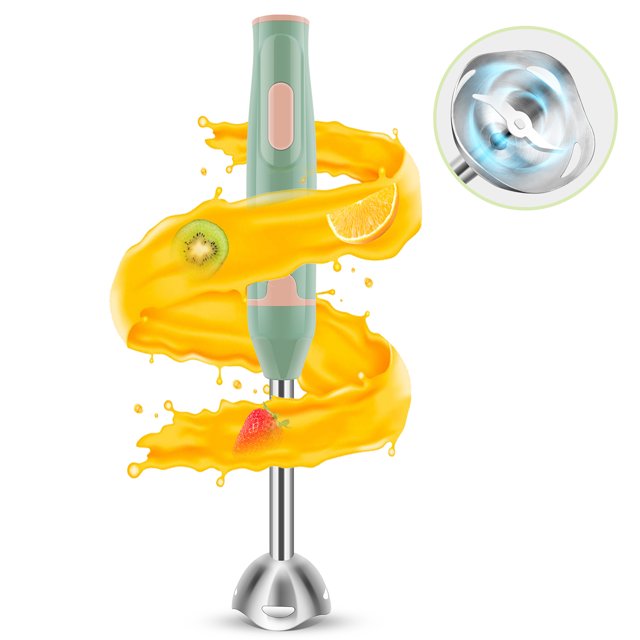 Immersion Hand Blender, FAV 400W Powerful Stainless Steel Hand Mixer for Baby Food Puree