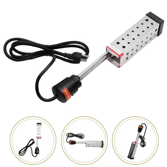 Foxnovo Electric Heating Tube Silver Metal 1Pack