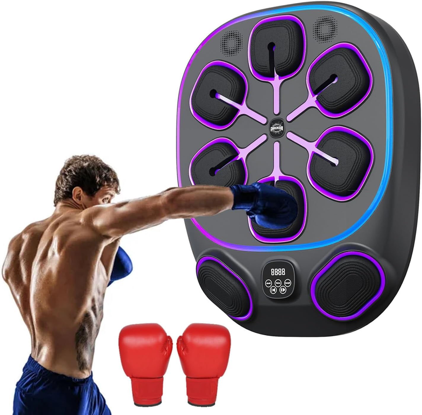 Immersive 5-Target Punching Trainer Kit, Bluetooth-Connected Electronic ...