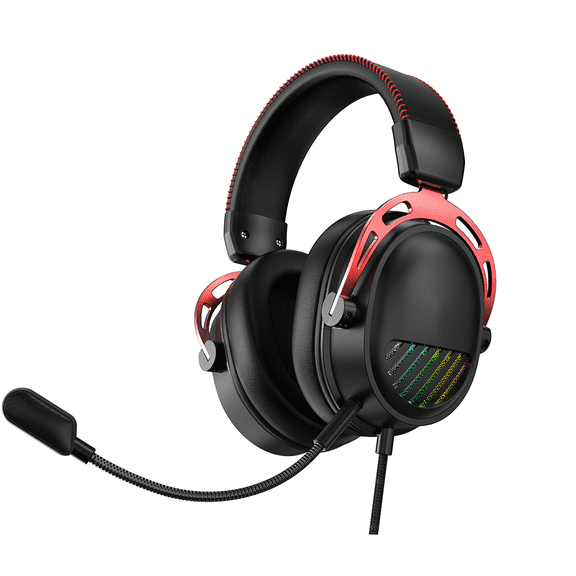 Immersive Bass Professional Gaming Headphones - Noise Canceling Microphone, Memory Foam Ear Pads - for Xbox, PS5, PS4, PC, Switch, Game Console, Xbox Series with Microphone Light