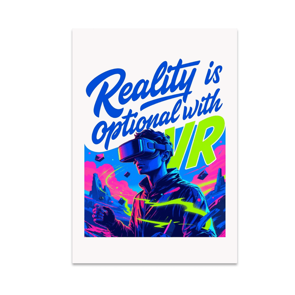 Immersive VR Wall Art - Virtual Reality Enthusiast - 13x19 Poster Print