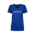 thumbnail image 1 of Immigrants We Get The Job Done Womens V-Neck T-Shirt, 1 of 2