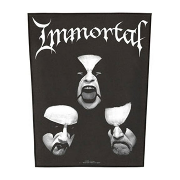 Immortal Men's Back Patch Black