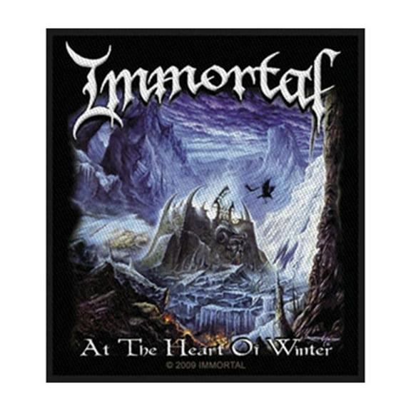 Immortal Patch At The Heart of Winter Band Logo new Official Black Woven Sew on