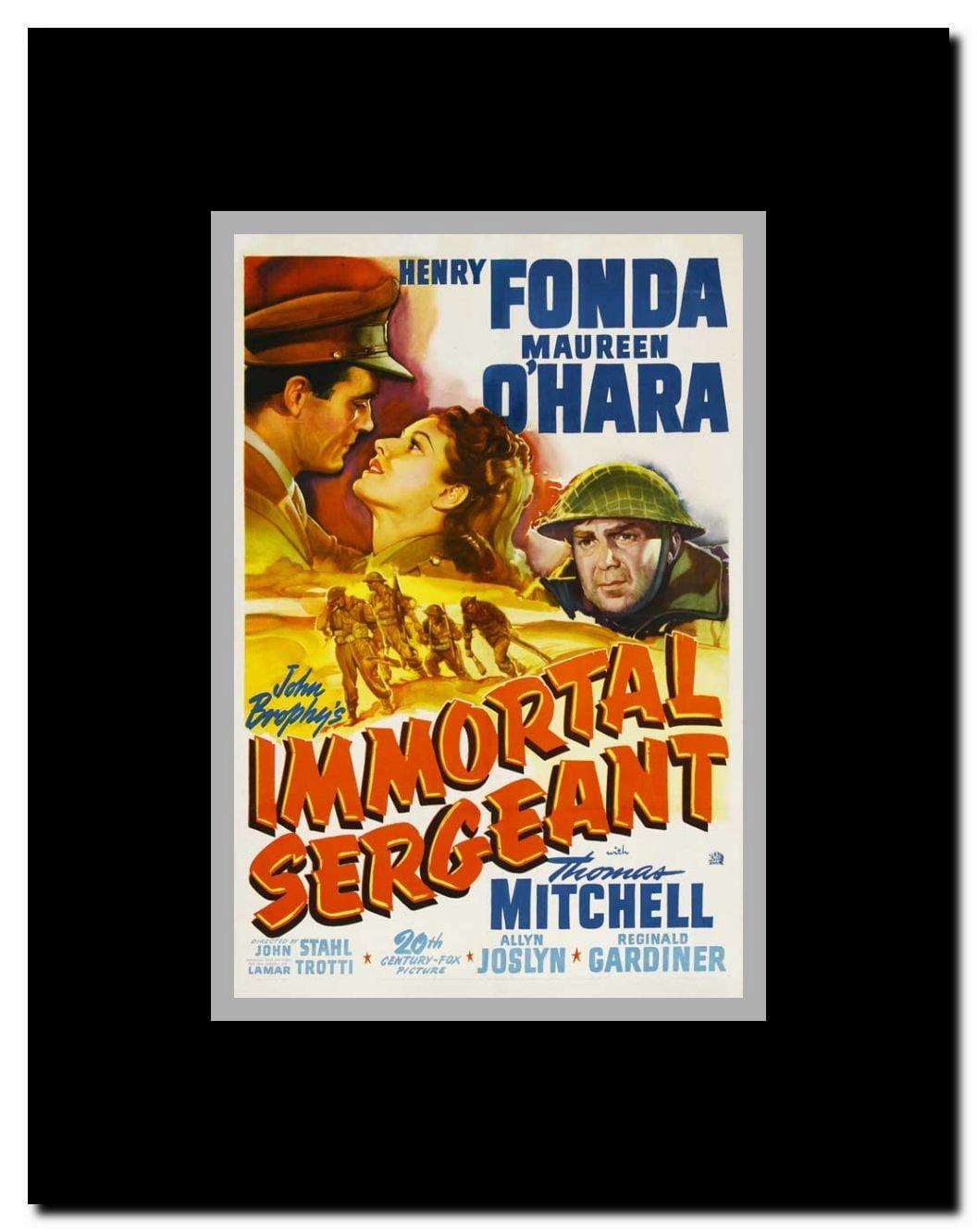 Immortal Sergeant Framed Movie Poster