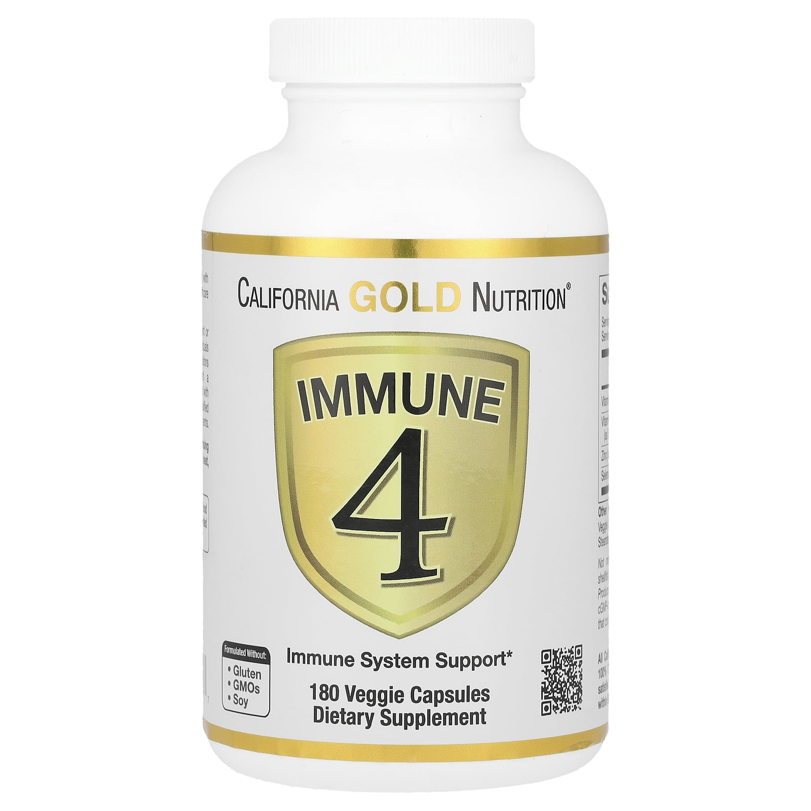 Immune 4, Immune System Support, Vitamin C , Vitamin D , Zinc and Selenium, 180 Veggie Capsules Immune 4, Immune System Support, Vitamin C , Vitamin D , Zinc and Selenium, 180 Veggie Capsules