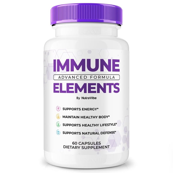 Immune Elements Capsules Daily Immune Defense Supplement for Wellness, Vitality, and Year-Round Function Support Easy-to-Take Pills (60 Capsules)