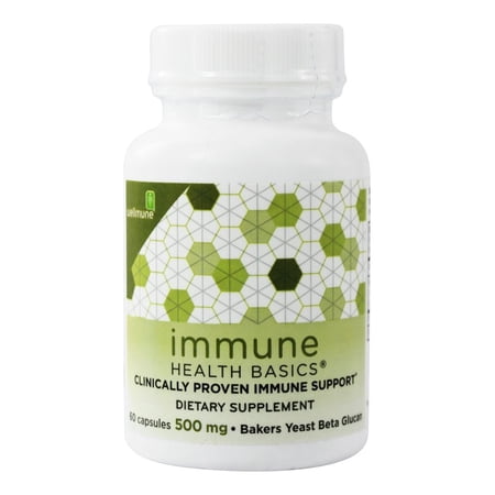 Immune Health Basics - Beta Glucan with Wellmune WGP Immune Support 500 mg. - 60 Capsules