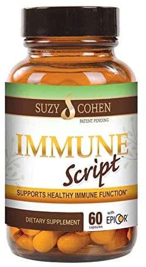 Immune Script with Epicor, Indian Echinacea Andrographis, Olive Leaf, Skullcap Root and NAC for Optimal Immune Function