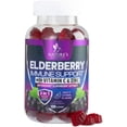 thumbnail image 1 of Elderberry Immune Support Gummies - 3X Strength Sambucus Elderberry Gummy with Vitamin C, D3 & Zinc - Nature’s Black Elderberry Extract - Immune Support Supplement for Adults & Kids - 120 Gummies, 1 of 10