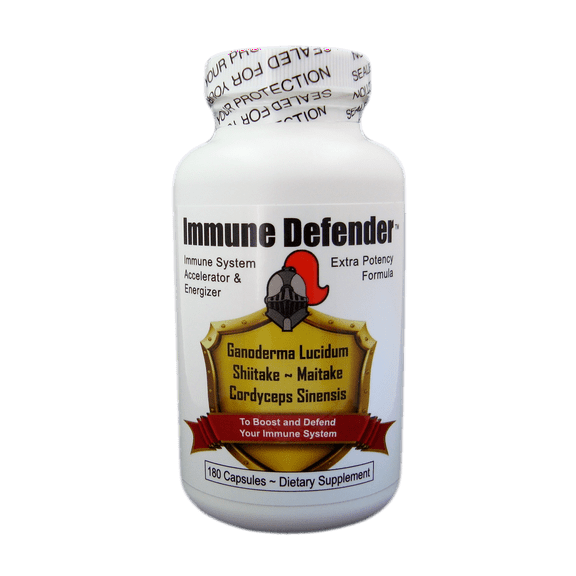 Immune System Booster and Defender - Formulated with Ganoderma Lucidum, Shiitake, Maitake & Cordyceps Sinensis. Immune Support for Men & Women