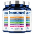 thumbnail image 1 of Immuneti - Advanced Immune Defense, 6-in-1 Powerful Blend of Vitamin C, Vitamin D3, Zinc, Elderberries, Garlic Bulb, Echinacea - 3 Pack - Supports Overall Health, 1 of 3