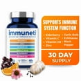 thumbnail image 1 of Immuneti - Advanced Immune Defense 6-in-1 - Vitamin C, Echinacea, Elderberry, Vitamin D, Zinc, Garlic Immune Supplement, 1 of 8