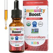 Dr. Green Mom Immunity Boost - Herbal Immune Support Supplement for Babies, Toddlers & Kids - Organic Echinacea, Elderberry, Astragalus & Vitamin C