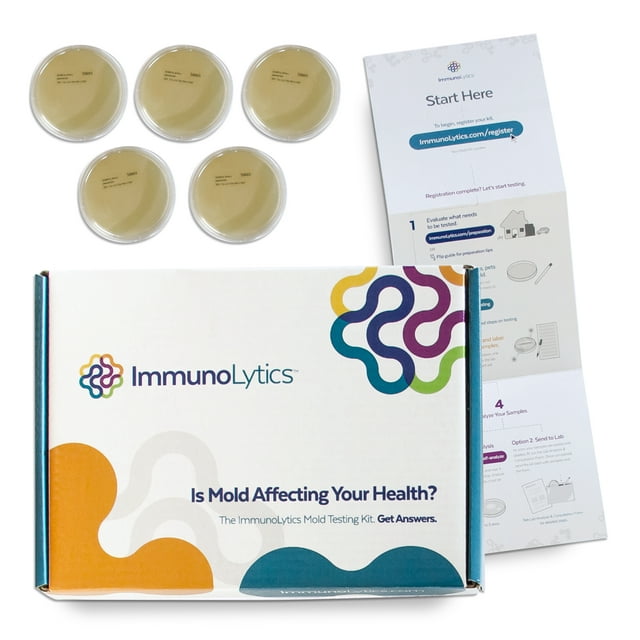 Immunolytics DIY Mold Test Kit Easy to Use Professional 5 Plate Room Screening Kit