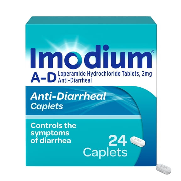 Imodium A-D Anti-DiarrhealCaplets2mgLoperamide HydrochlorideDiarrheaRelief Caplets, 24 Count