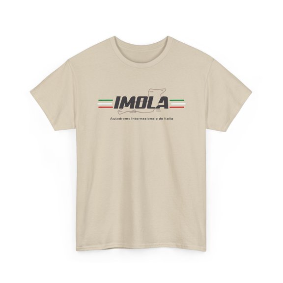 Imola Inspired T-Shirt | Italian Racing Circuit Grand Prix Tee (Sand, 2XL)