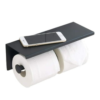 Wood Bathroom Accessory Set: Towel Holder, Wall Frame and Toilet Paper  Holder - Relax, Refresh, Renew - Large