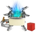 thumbnail image 1 of Imountek 13000W Portable Windproof Camping Stove 5-Head Gas Cooking Burner with Piezo Ignition Fit for ISO-Butane, Propane, Butane Fuel Tank for Camping Outdoor Cooking, 1 of 13