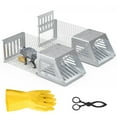 thumbnail image 1 of Imountek 2Pcs Humane Mouse & Rat Trap Cage, 11 Inches Automatic Continuous Reusable Rodent Trap, 1 of 7