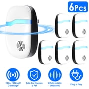 Imountek 6 Packs Ultrasonic Pest Repeller, 22-65kHz Plug-in Indoor Electric Pest Control for Home Kitchen Office Hotel