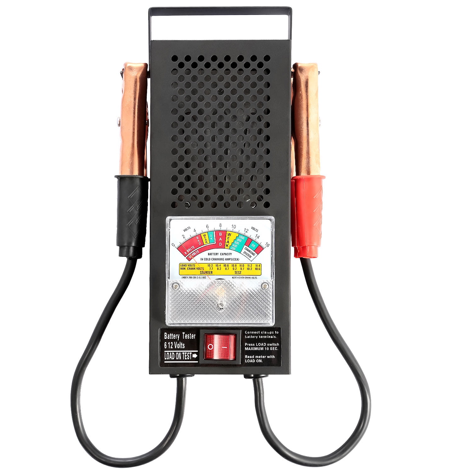 Imountek Battery Load Tester 6-12V Alternator & Battery Tester with Analog Display and User-friendly