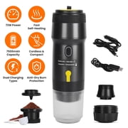 Imountek Portable Electric Espresso Machine, Cordless Coffee Maker for Car Camping Home Office, Compatible with Ground Coffee/NS/DG Capsules