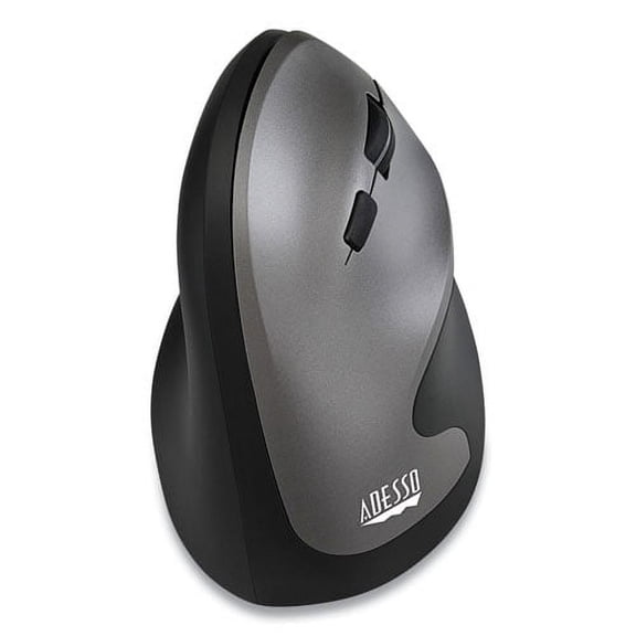 Imouse A20 Antimicrobial Vertical Wireless Mouse, 2.4 Ghz Frequency/33 Ft Wireless Range, Right Hand Use, Black/granite | Bundle of 2 Each