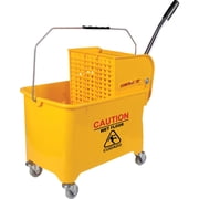 Impact Products Mop Bucket With Wringer HHMB20L - Heavy Duty Plastic, 21 Qt, Yellow