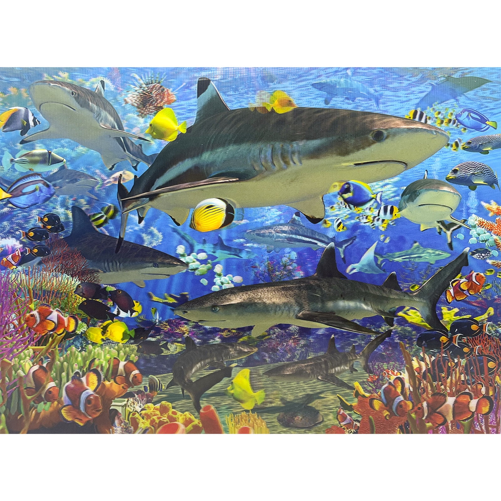 Impact 3D Horizontal Poster Shark Reef