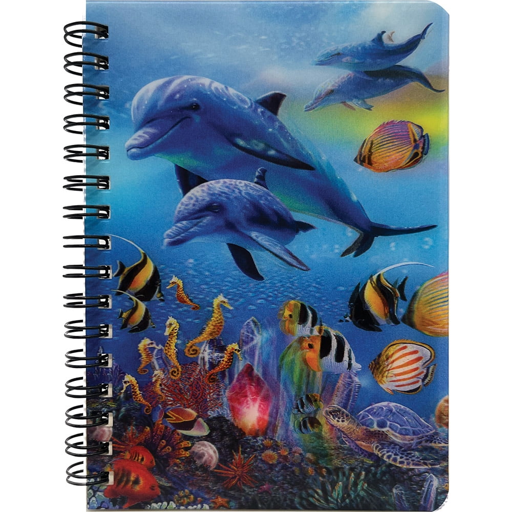 Impact 3D Designs Jotter Notebook Dolphins Swimming