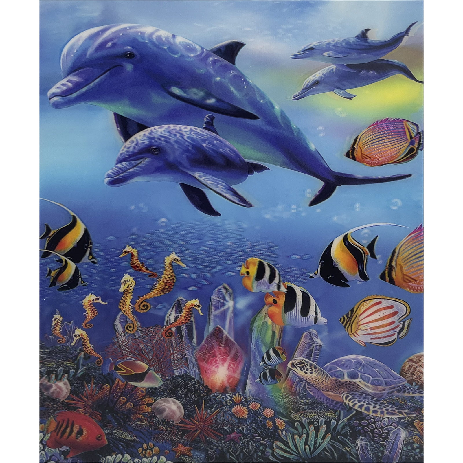 Impact 3D Dolphin Family Poster